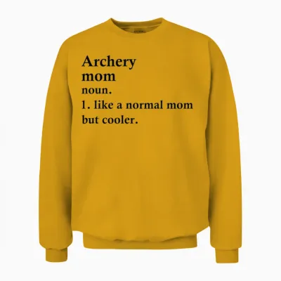 Archery Mom Funny Archer Definition Unisex Sweatshirt - Gold