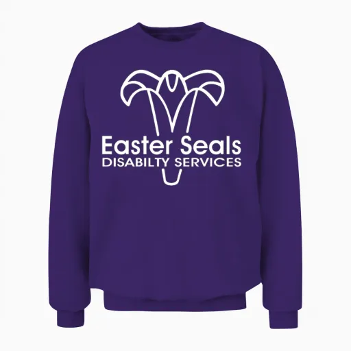 Easter Seals Unisex Sweatshirt in Purple