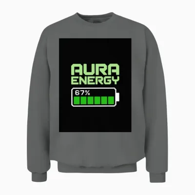 Fully Charged with Positive Vibes Unisex Sweatshirt - Graphite Heather