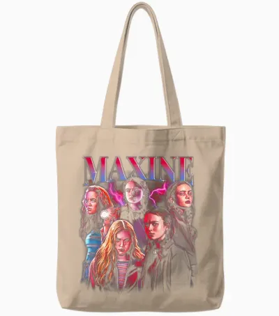 Stranger Things Maxine Heartthrob Officially Licensed Tote Bags - Natural
