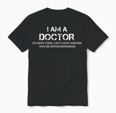Doctor - I Am a Doctor to Save Time Lets Just As Unisex T-Shirt - Black