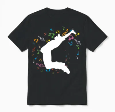 Hip Hop Dancer Unisex T-Shirt - Black