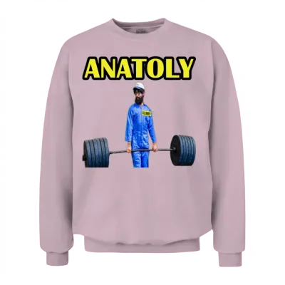 Anatoly Gym Cleaner Unisex Sweatshirt - Light Pink