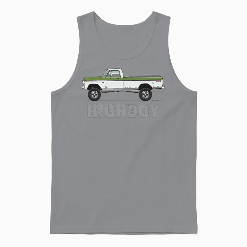 Highboy Limestone Green Unisex Tank Top in Sport Grey