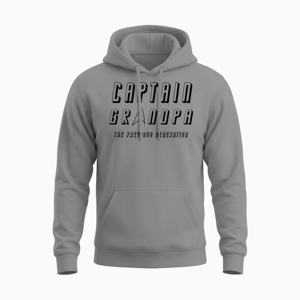 Captain Grandpa! - Grandpa Unisex Hoodie in Sport Grey