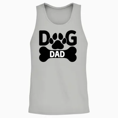 Dog Dad Unisex Tank Top - Ash