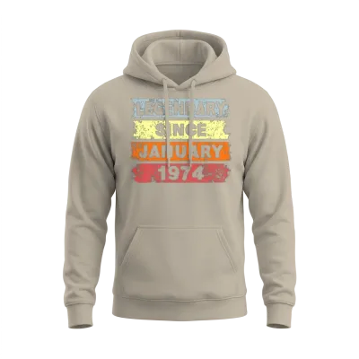 Legendary Since January 1974 - Present Unisex Hoodie - Sand