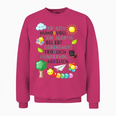 Erzieherin Spruch Geschenk Danke Dankeschön Abschiedsgeschen Unisex Sweatshirt - Heliconia
