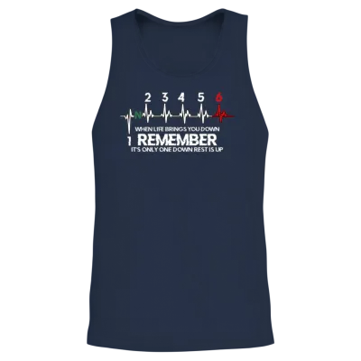 Motorcycle Biker 1n23456 Bike Gear Shift Unisex Tank Top - Navy