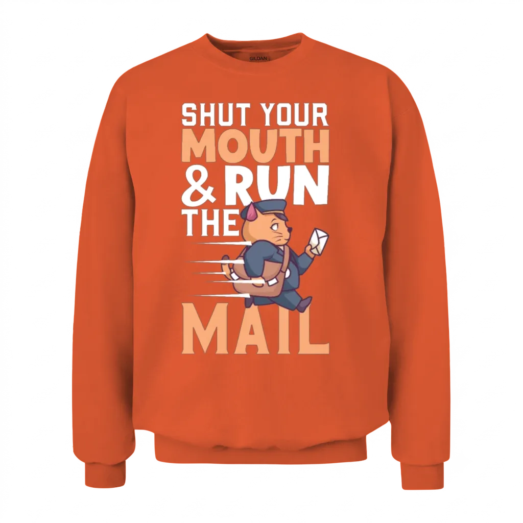 Postal Worker Mail Lady Mail Carrier Postal Unisex Sweatshirt - Orange