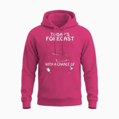 Today's Forecast Cruising Unisex Hoodie - Heliconia