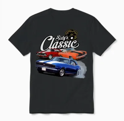 Sixties Classic Unisex T-Shirt - Black