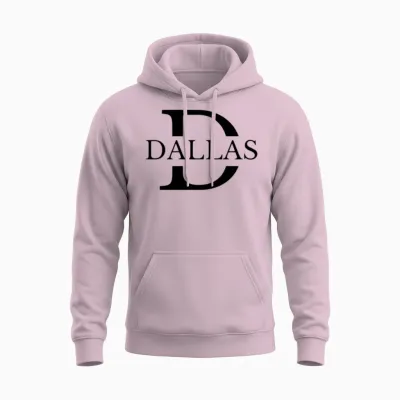 Dallas Unisex Hoodie - Light Pink