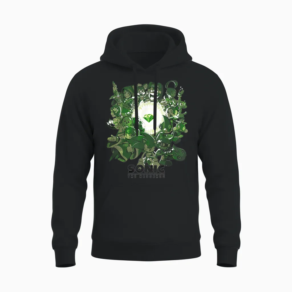 Sonic the Hedgehog - Guardians of the Emerald Unisex Hoodie in Black