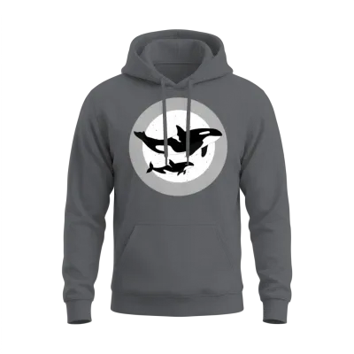 Orcas Unisex Hoodie - Charcoal