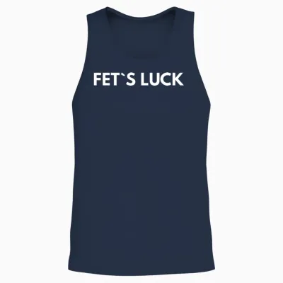 Fet S Luck Unisex Tank Top - Navy