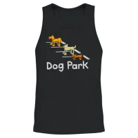 Computergear Dog Park Parking Unisex Tank Top - Black – 2