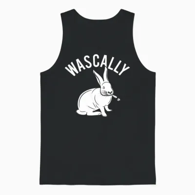 Funny Animal Unisex Tank Top - Black