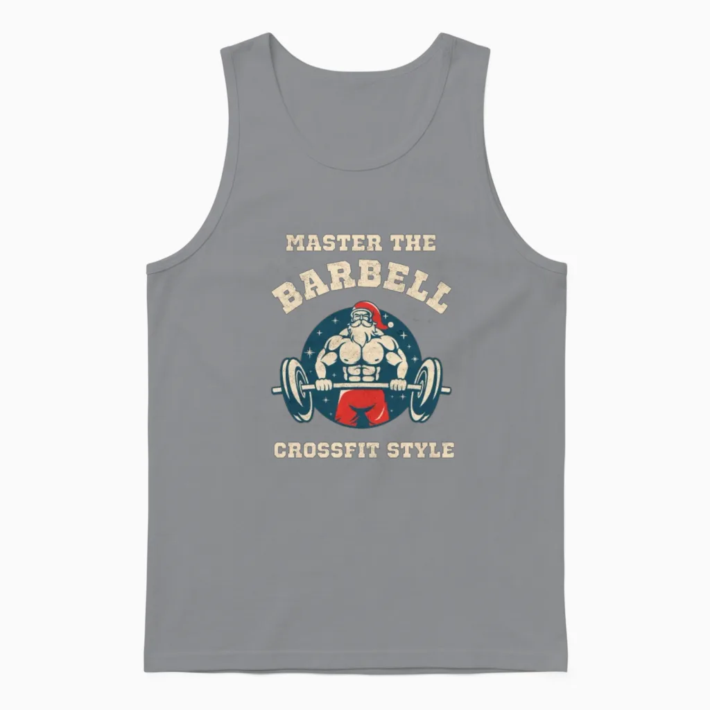 Master the Barbell Crossfit Hour Unisex Tank Top in Sport Grey