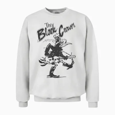 Offizielle Black Crowes Gitarre Unisex Sweatshirt - White