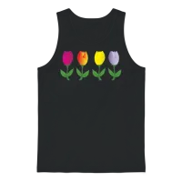 Tulips, Tulips Gifts, Tulip Flower, Tulip Merch, Unisex Tank Top - Black – 1