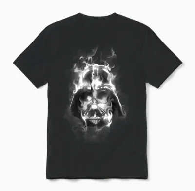 Star Wars Darth Vader Sith Lord Smoke Portrait Unisex T-Shirt - Black
