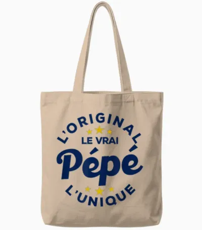Pépé L'original L'unique Cadeau Homme Fête Des Grands Pères Tote Bags - Natural