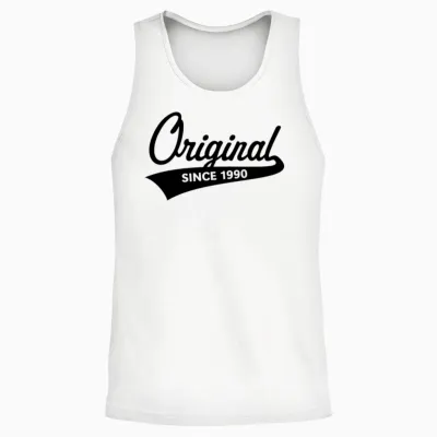Original Since 1990 (year of Birth, Birthday / B) Unisex Tank Top - White