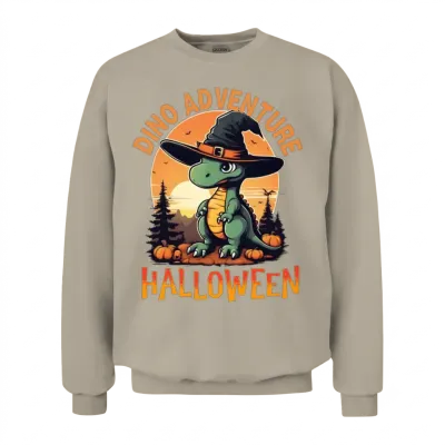 Dino Adventure Halloween Unisex Sweatshirt - Sand
