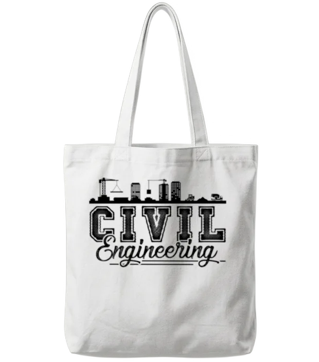 Civil Engineering β Engineers Tote Bags - White
