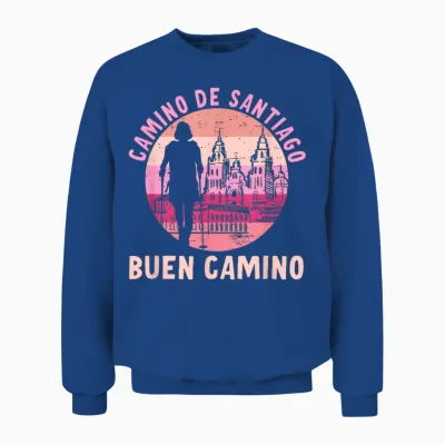 Buen Camino De Santiago De Compostela Jakobsweg Unisex Sweatshirt - Royal