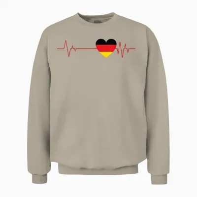 Herz Deutschland Unisex Sweatshirt - Sand
