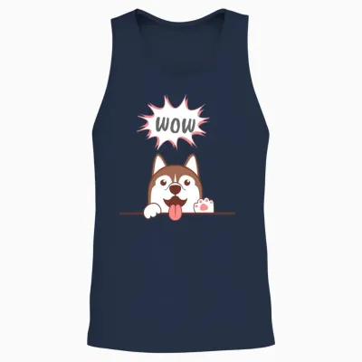 Dog Unisex Tank Top - Navy