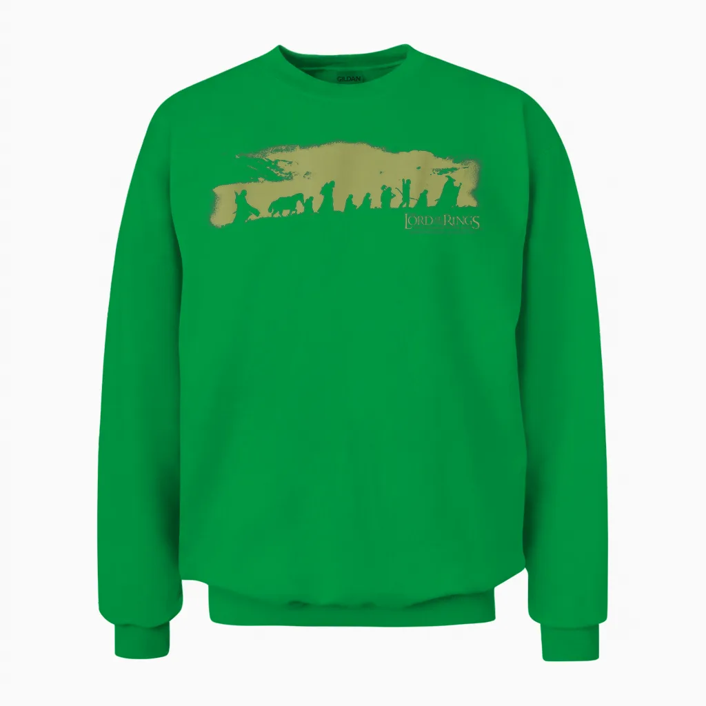 Lord of the Rings the Fellowship Unisex Sweatshirt in Irish Green