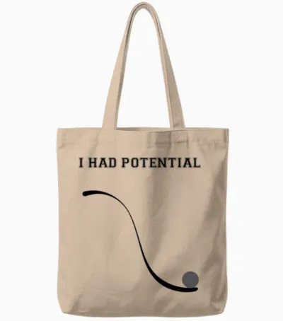 Joke About Retro Physics Tote Bags - Natural