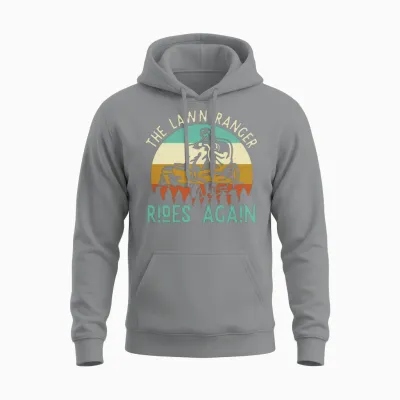 The Lawn Ranger Lawn Mower Tractor Unisex Hoodie - Sport Grey