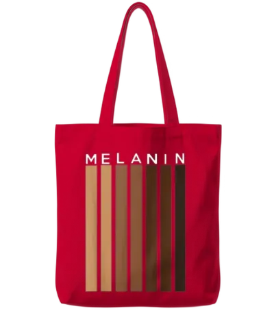 Oheneba: Melanin Shades Black Pride Gift Tote Bags - Red