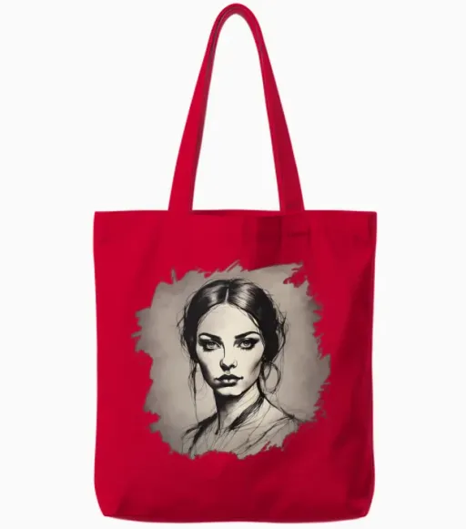 Retro Tote Bags in Red
