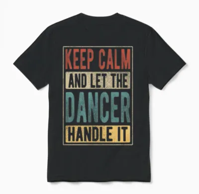 Dancer Retro Gift Unisex T-Shirt - Black