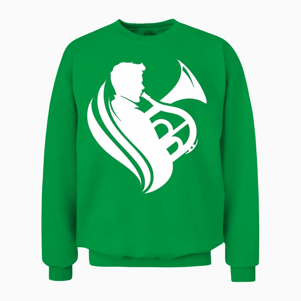 Homme Tuba Boy Concert Band T-Shirt Haut De Gamme Unisex Sweatshirt in Irish Green