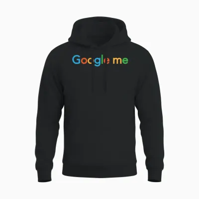 Google Me Unisex Hoodie - Black