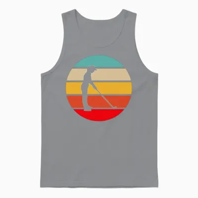 Golf Retro Unisex Tank Top - Sport Grey