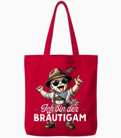 Poltern Bräutigam T-Shirt Jga Männer Junggesellenabschied Tote Bags - Red