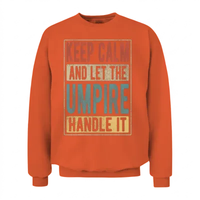 Umpire Retro Gift Unisex Sweatshirt - Orange