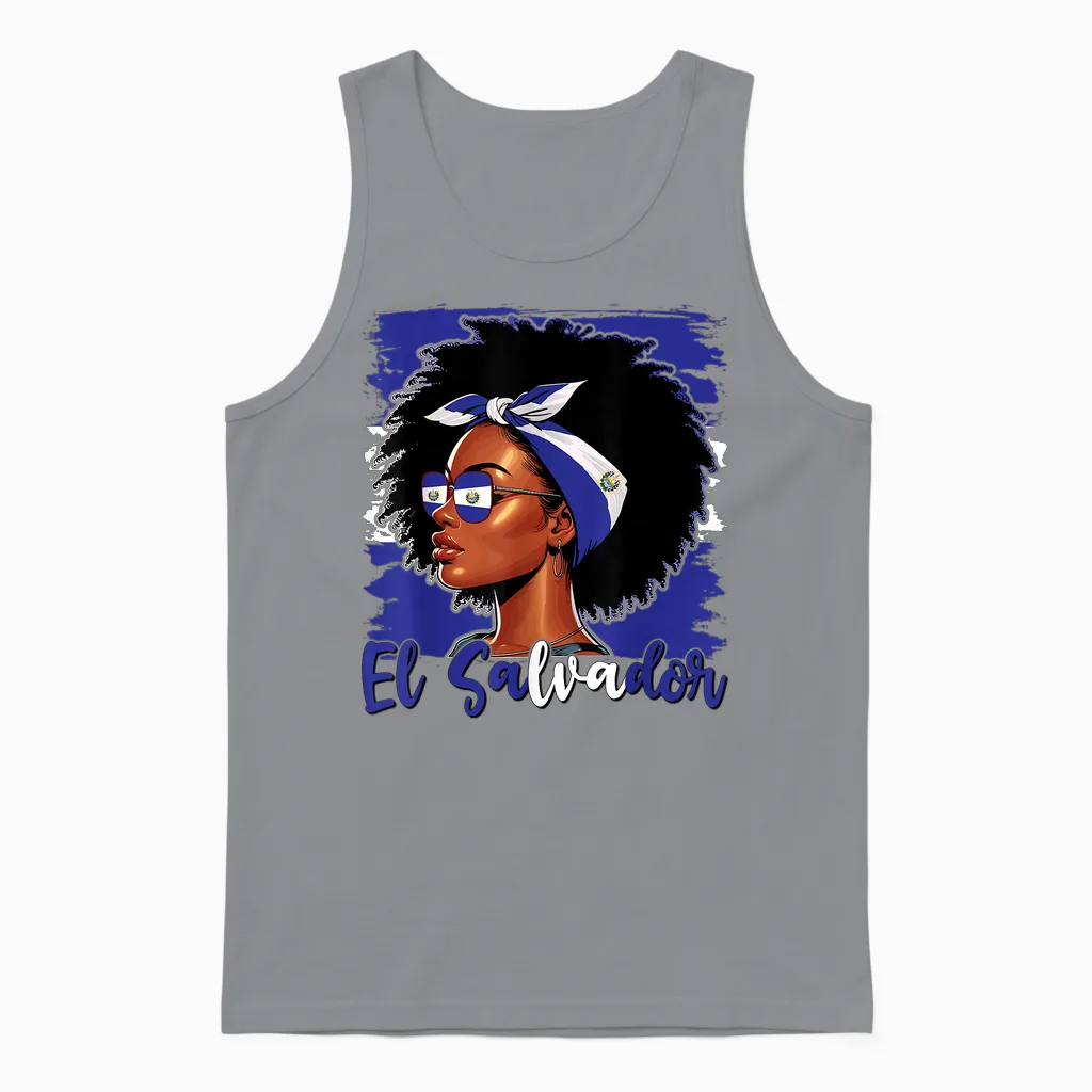 Fille Salvadorienne Drapeau Du Salvador Fière Salvadorena Femmes Unisex Tank Top in Sport Grey