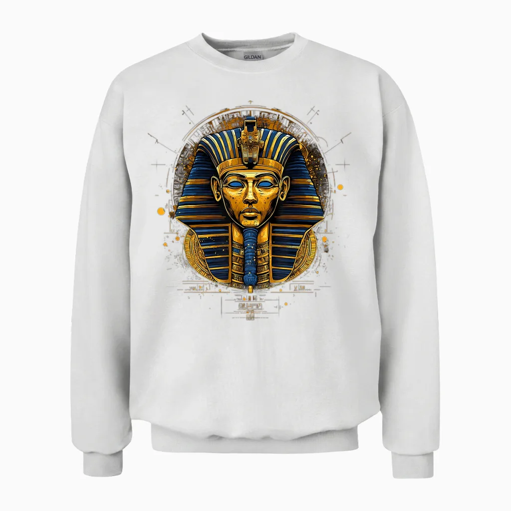 Altes ägypten Tutanchamun ägyptologie Pharaonen ägyptischer Gott Unisex Sweatshirt in White
