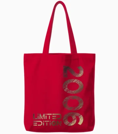 Limited Edition Vintage 2006 Boy Girl 17th Birthday T-Shirt, Black Tote Bags - Red