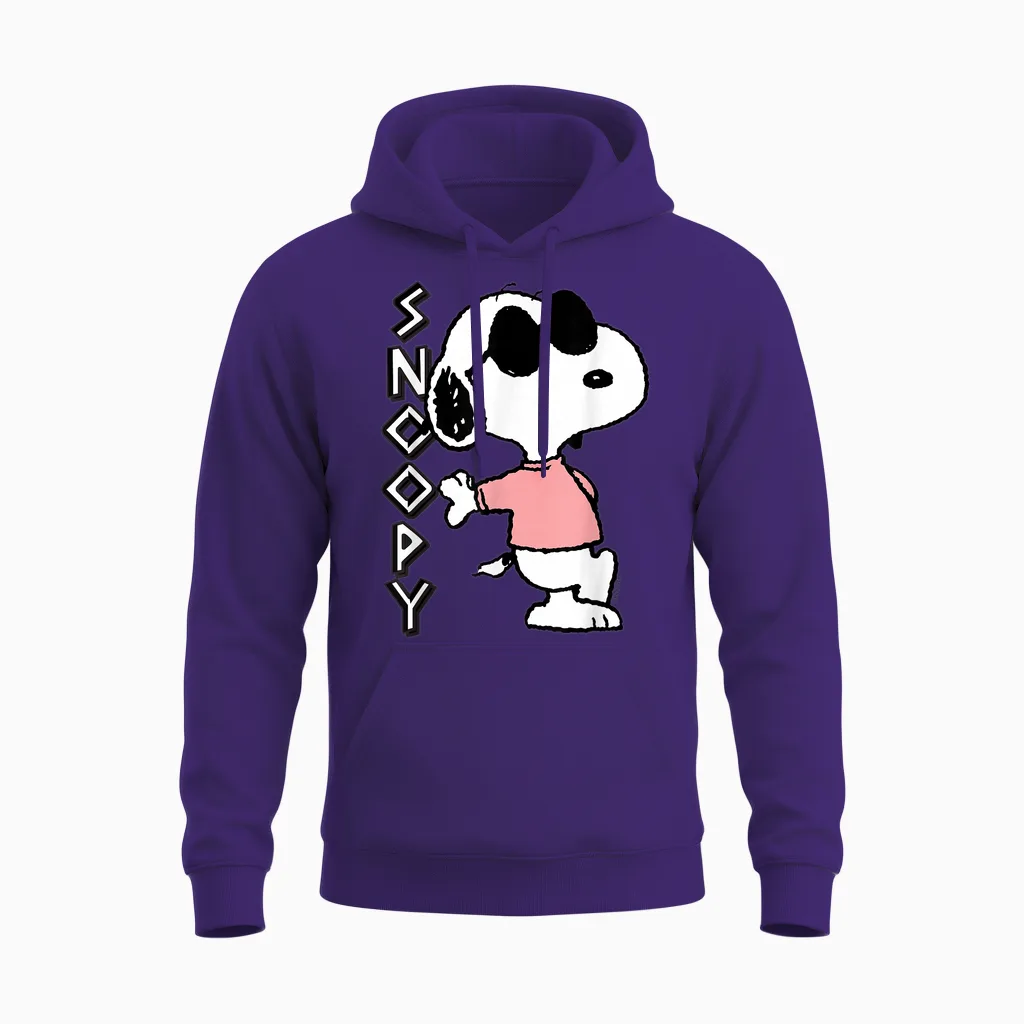 Peanuts - Snoopy Joe Cool Unisex Hoodie in Purple