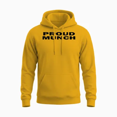 Proud Munch Funny Unisex Hoodie - Gold