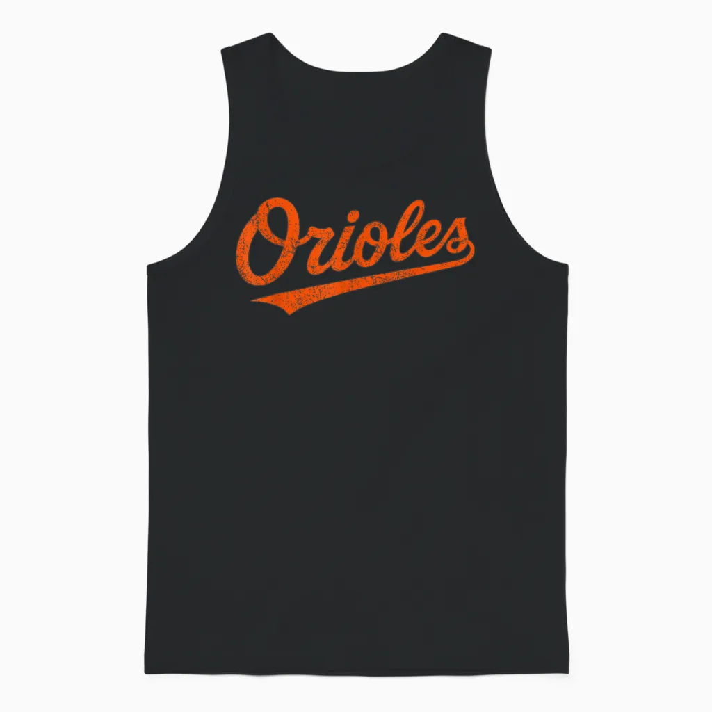 Retro Oriole Tee Cute Oriole Gifts Women Men Kids Boys Girls Unisex Tank Top in Black
